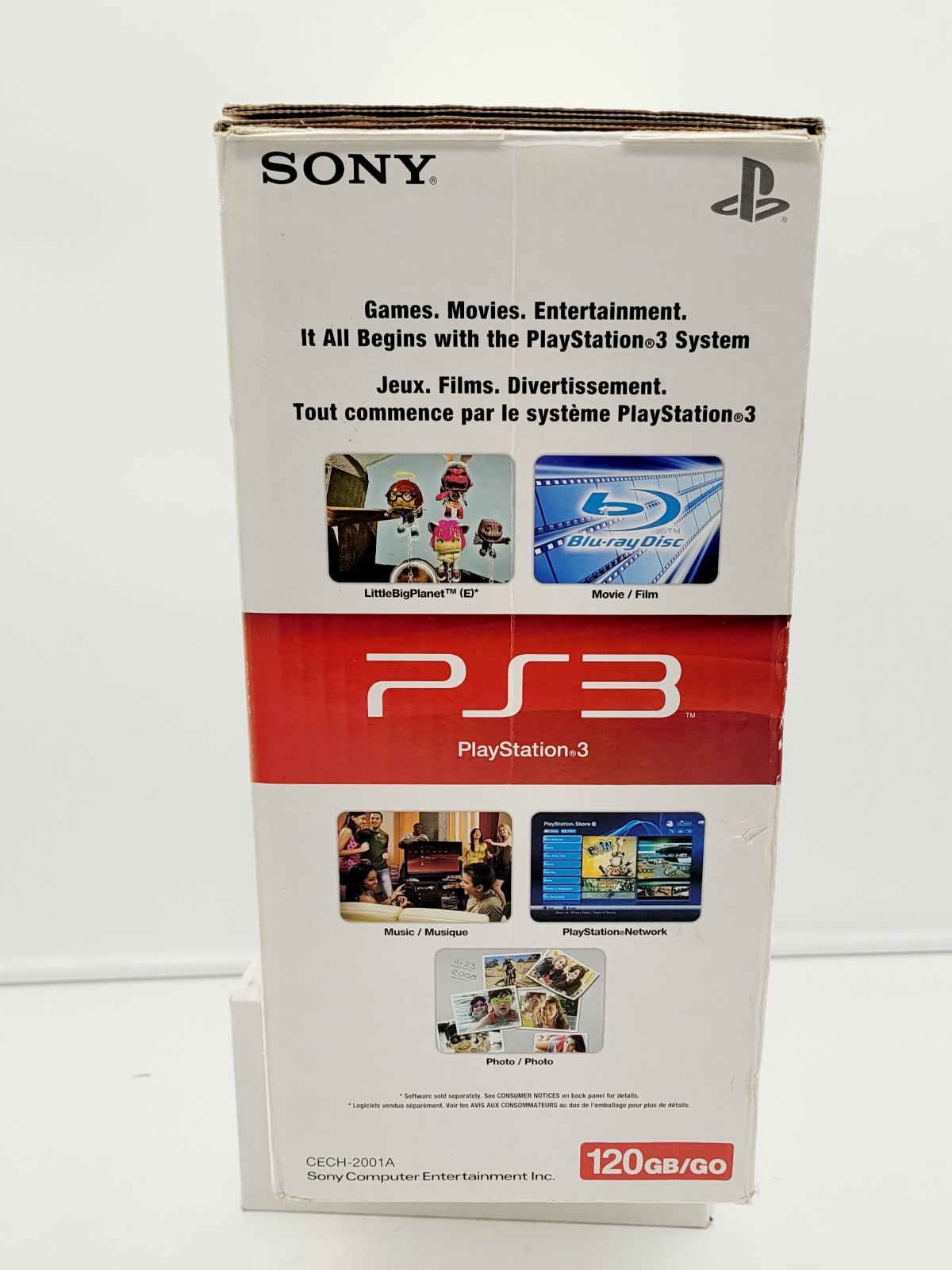 Sony PlayStation 3 PS3 Slim Console Bundle Box Controller Cords + 16 CIB Games