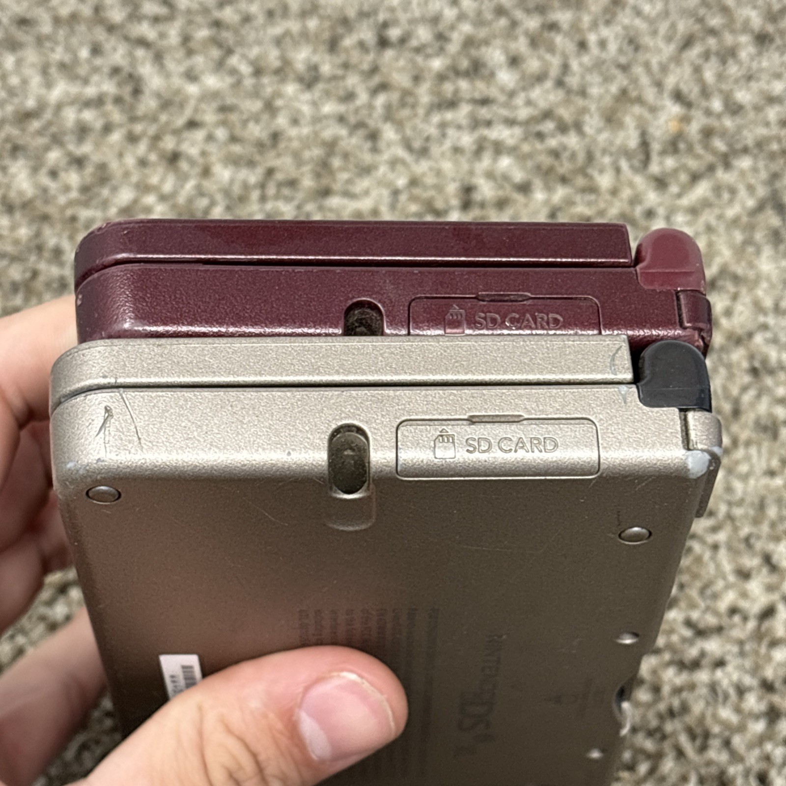 Nintendo DSi XL Handheld Console System Lot Of 2 FOR PARTS OR REPAIR
