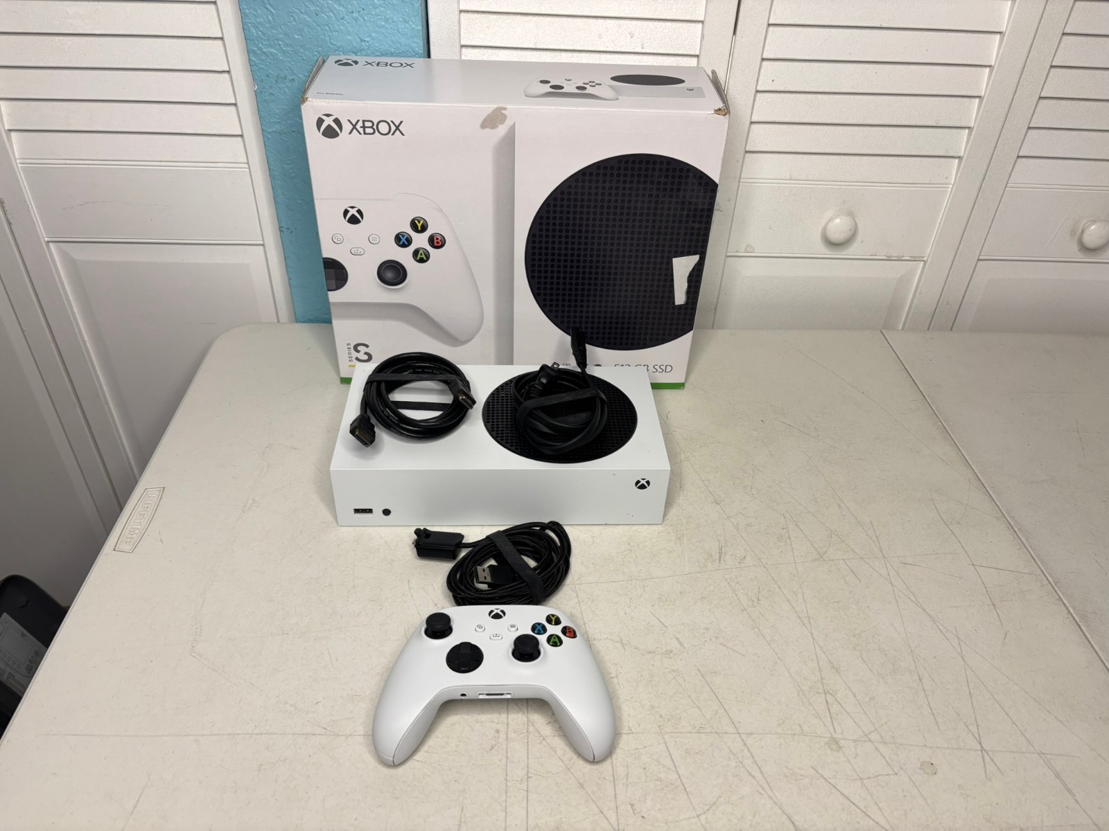 Microsoft Xbox Series S 512GB Game Console Bundle WiFi & White Controller w/ Box