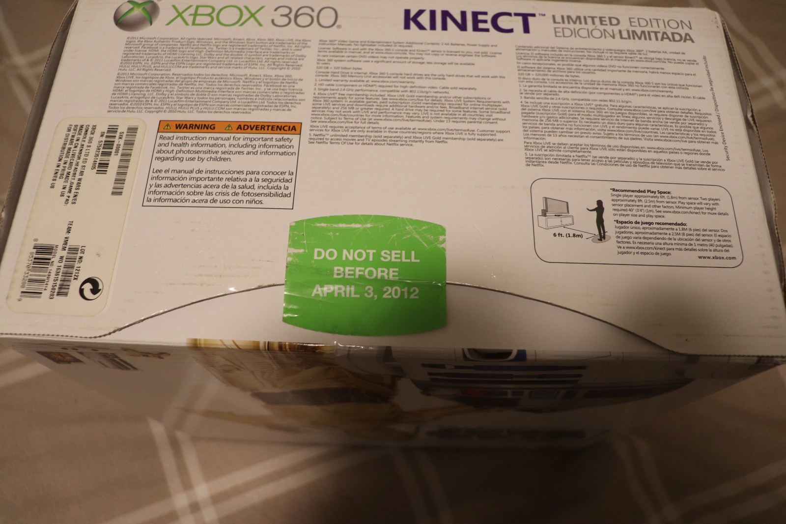 Microsoft Xbox 360 320GB Kinect Star Wars Limited Edition