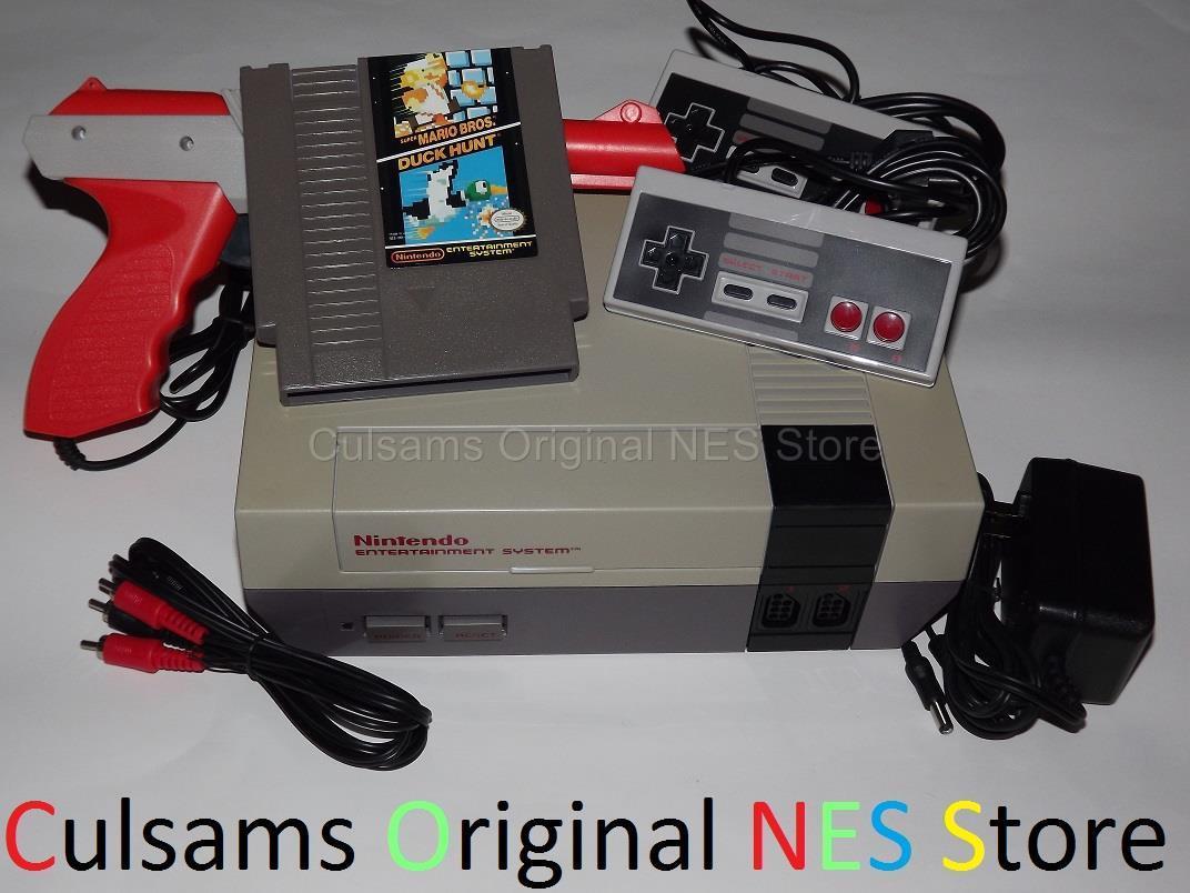 Original Nintendo NES System Console, New 72 PIN, Super Mario Duck Hunt & Gun