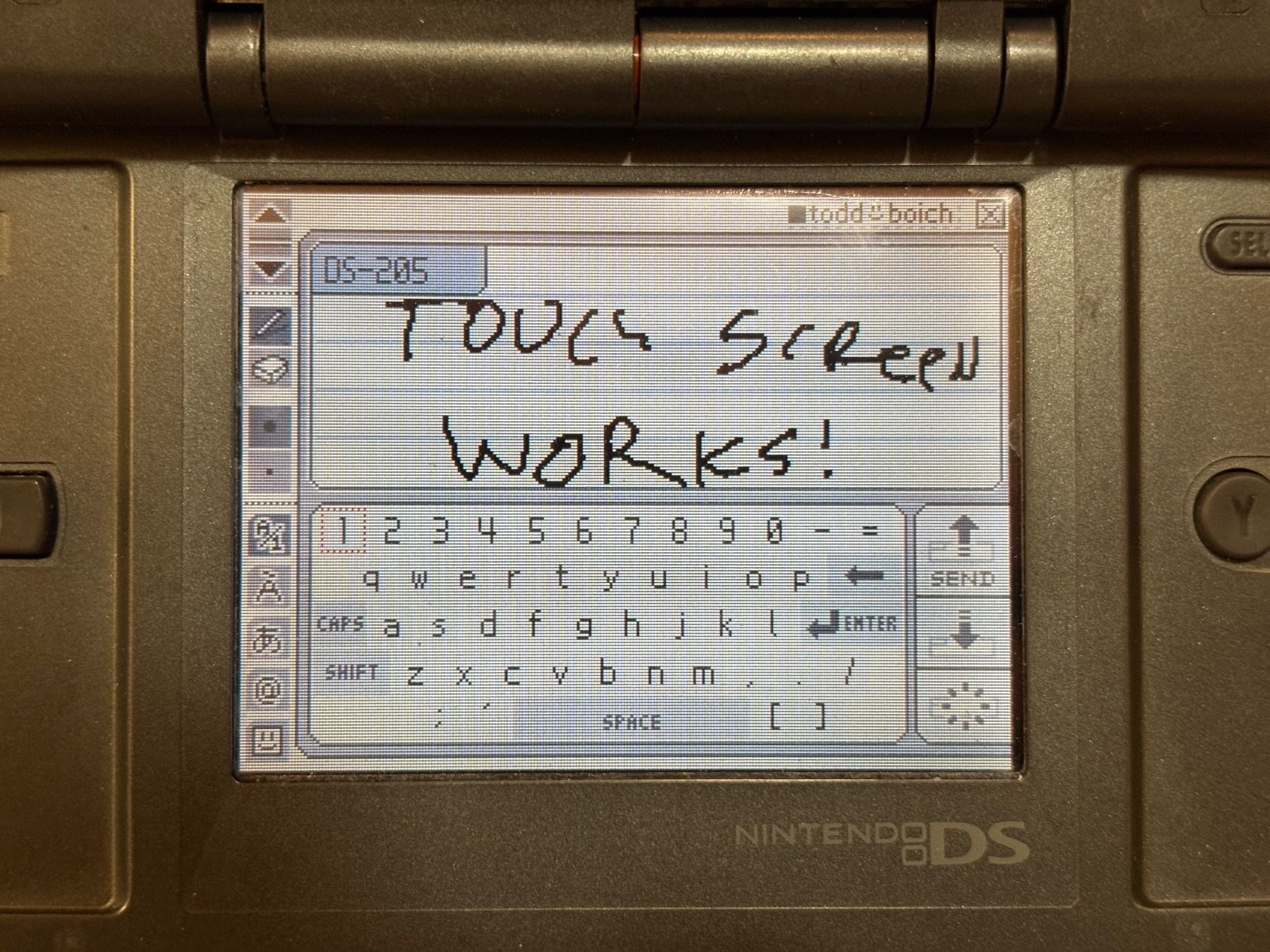 Nintendo DS Graphite Black Handheld System – Good Condition! – TESTED & WORKING