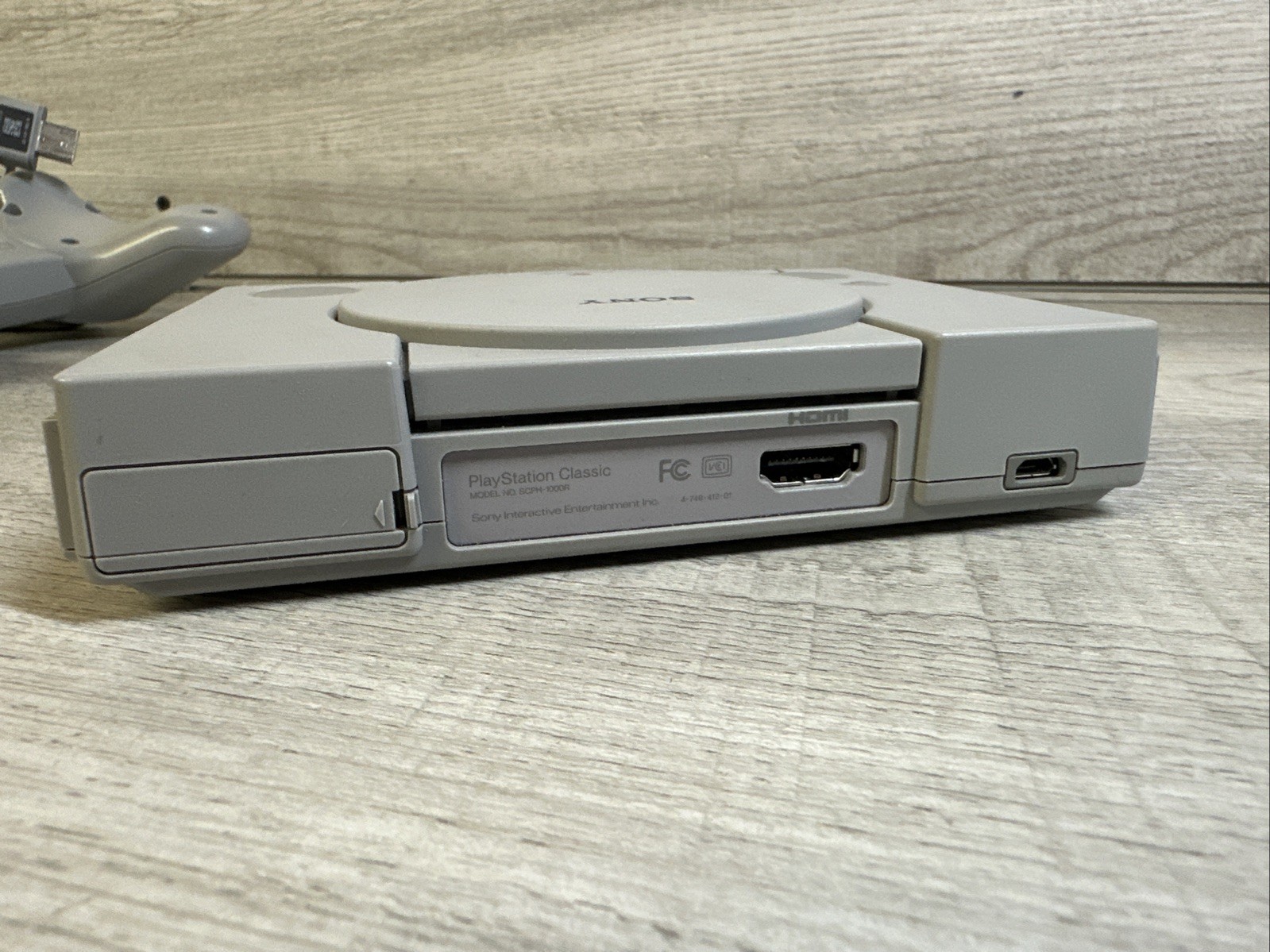Sony PS1 PlayStation Classic Mini SCPH-1000R + 2 Controllers No Cables Tested