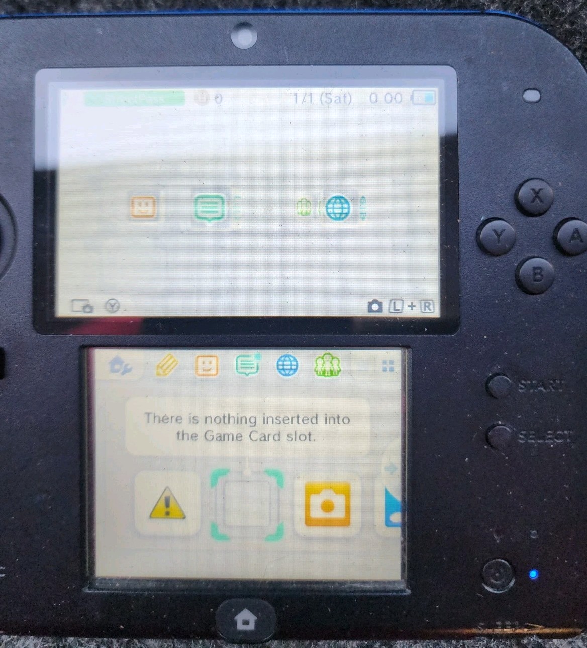 Nintendo 2DS Handheld Console Black/Blue Wi-Fi 4GB Region Free FTR-001