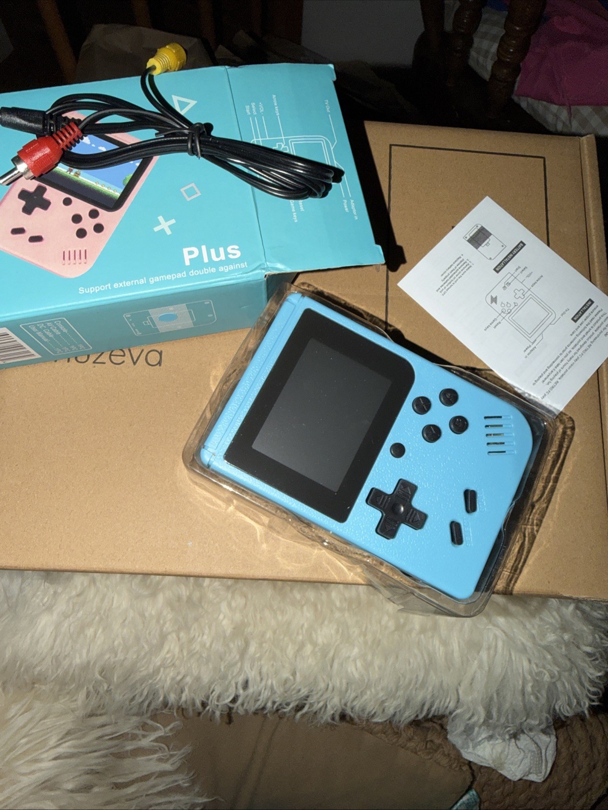 ⭐️⭐️Plus Game Box 400 In 1 Handheld Portable Arcade 4 Blue /1 Teal⭐️Play On TV