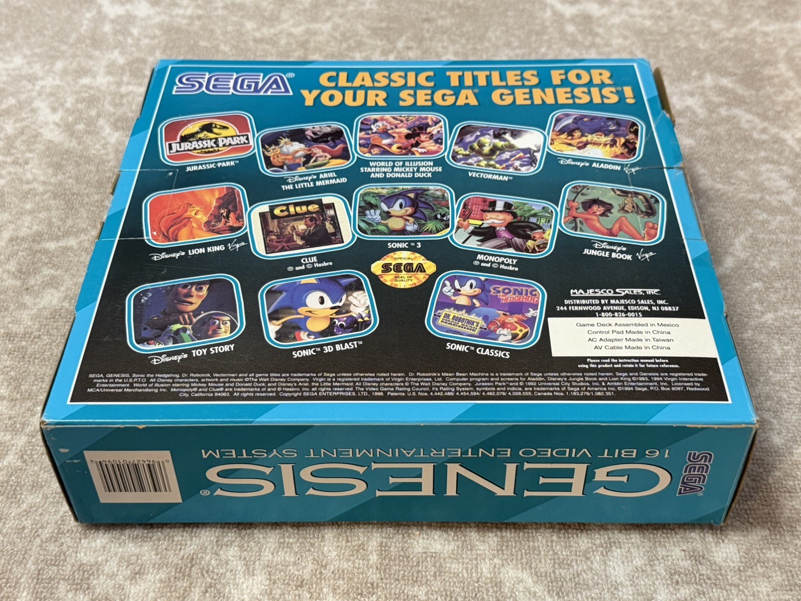 Sega Genesis III Model 3 Console Core System – Tested, come in box! No manual.