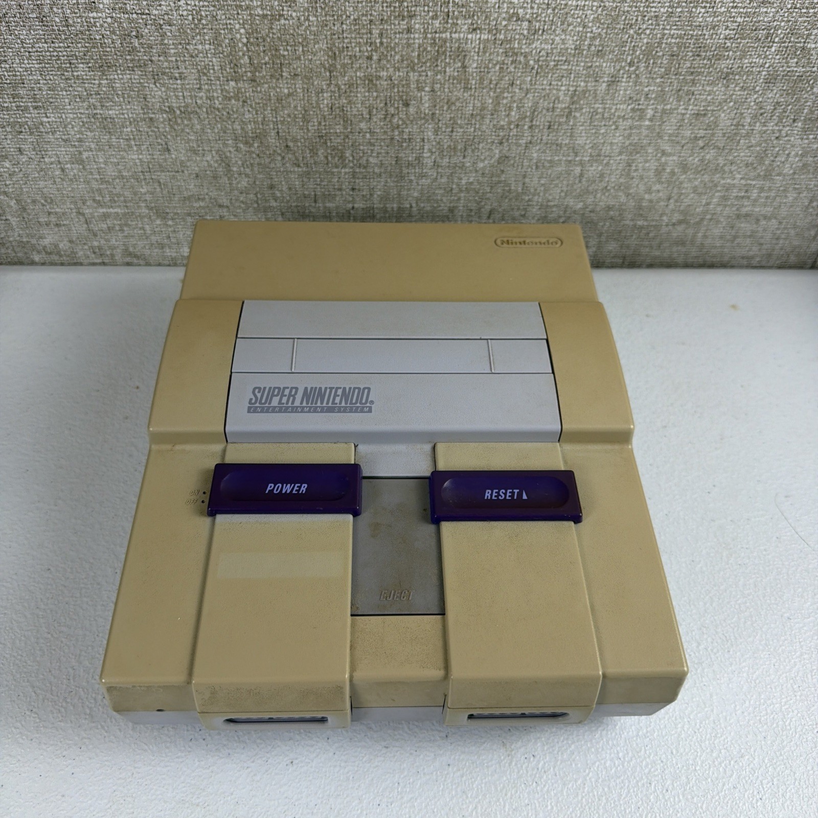 Super Nintendo System SNES Video Game Console Only SNS-001 Tested Works