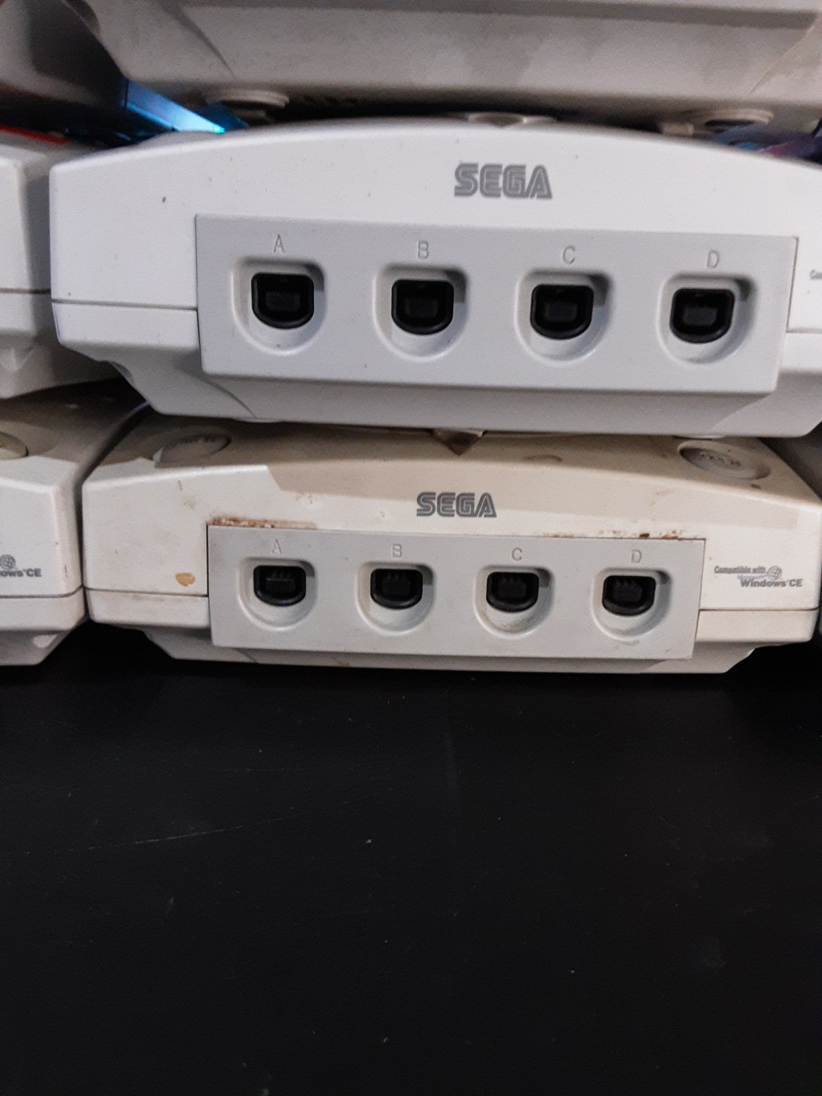 Lot Of 10 Broken Sega Dreamcast Consoles Various Issues