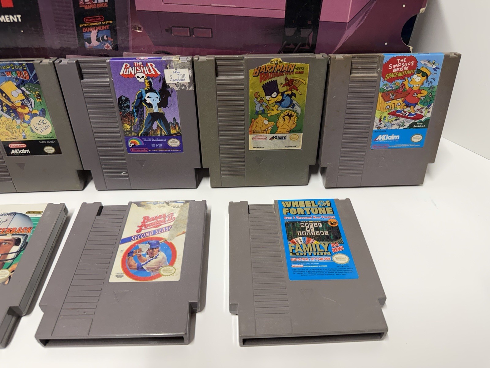 NES Nintendo Action Set Complete In Box Good Conditions With The Punisher Bundle
