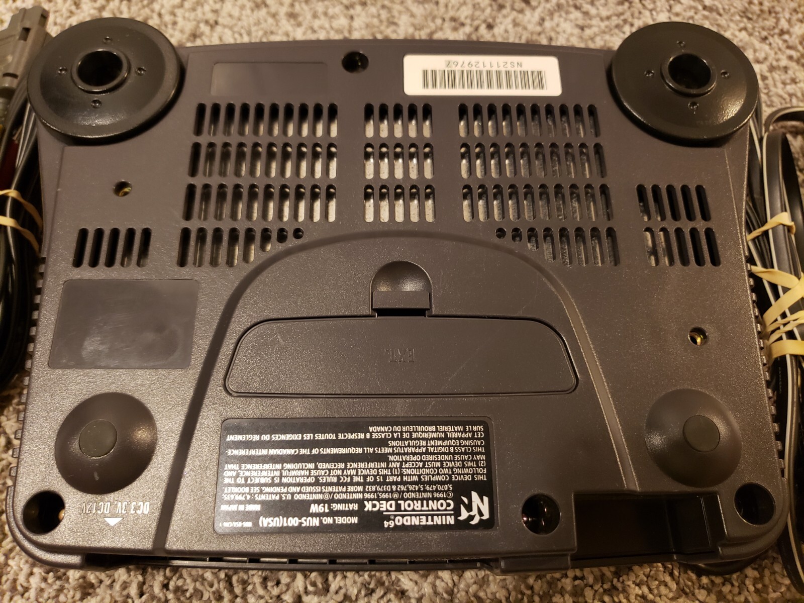 Nintendo 64 N64 System Console w OEM Controller, Jumper Pak ALL OEM CORDS, WORKS
