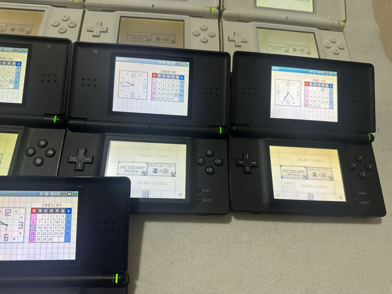 【Screen Yellowed】Lot 17 of Nintendo DS Lite random color Console Japan Working