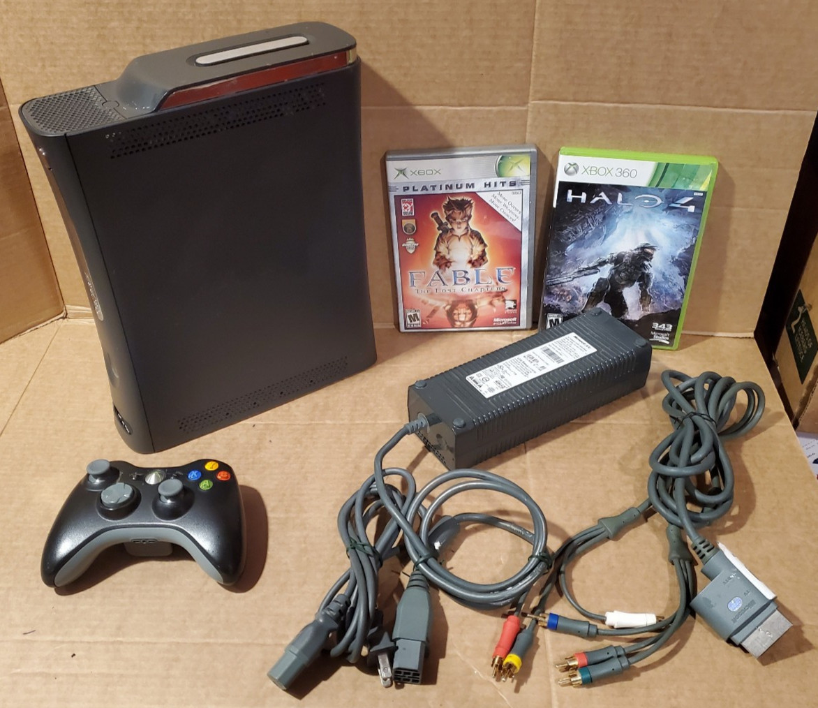 Microsoft Xbox 360 ELITE Console 120gb Hard Drive HDD Controller halo 4, Fable