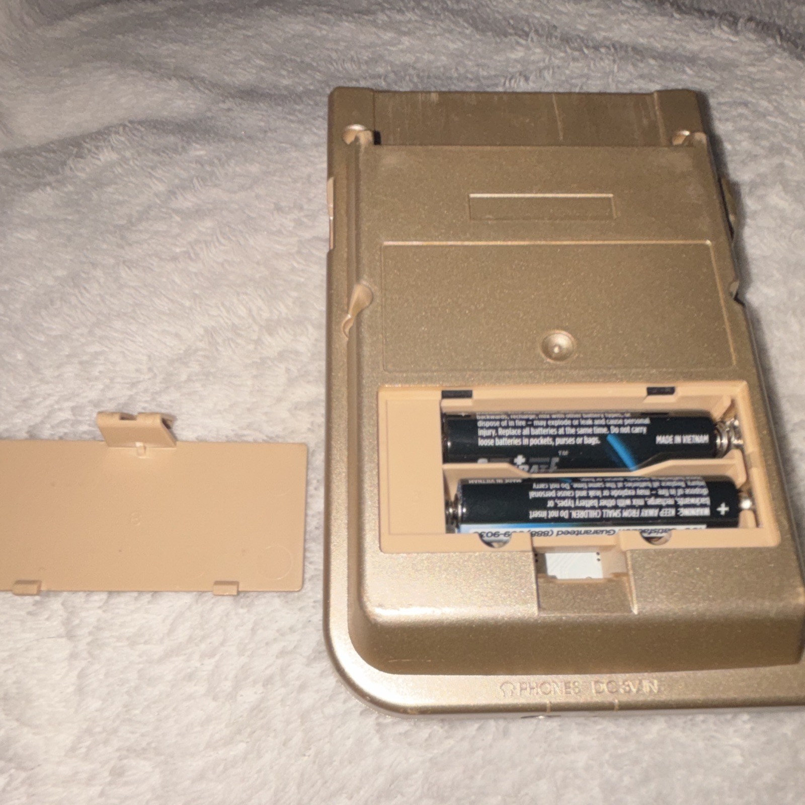 Nintendo Game Boy Pocket Handheld System Console, Gold/Blue, Headphone Jack