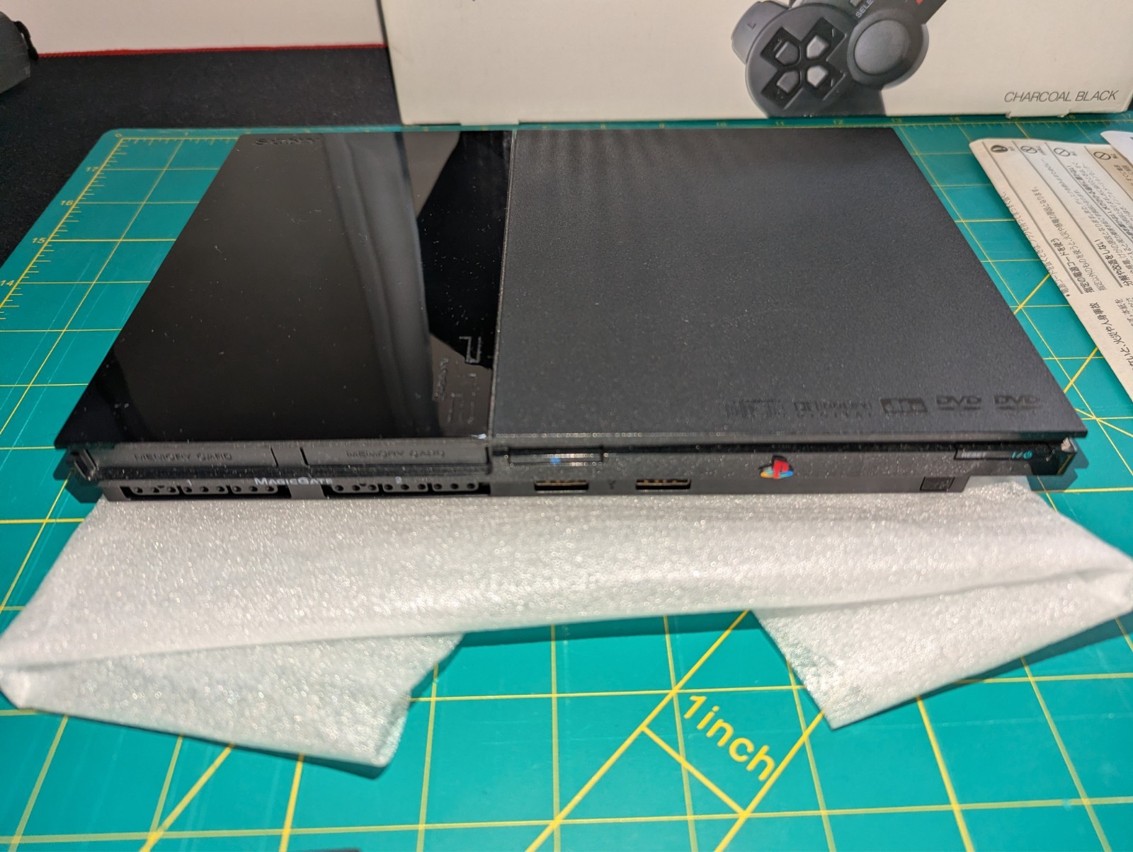 Sony PS2 Slim SCPH-90000 CB Boxed with FreeMcBoot and 8BitDo Bluetooth Adapter