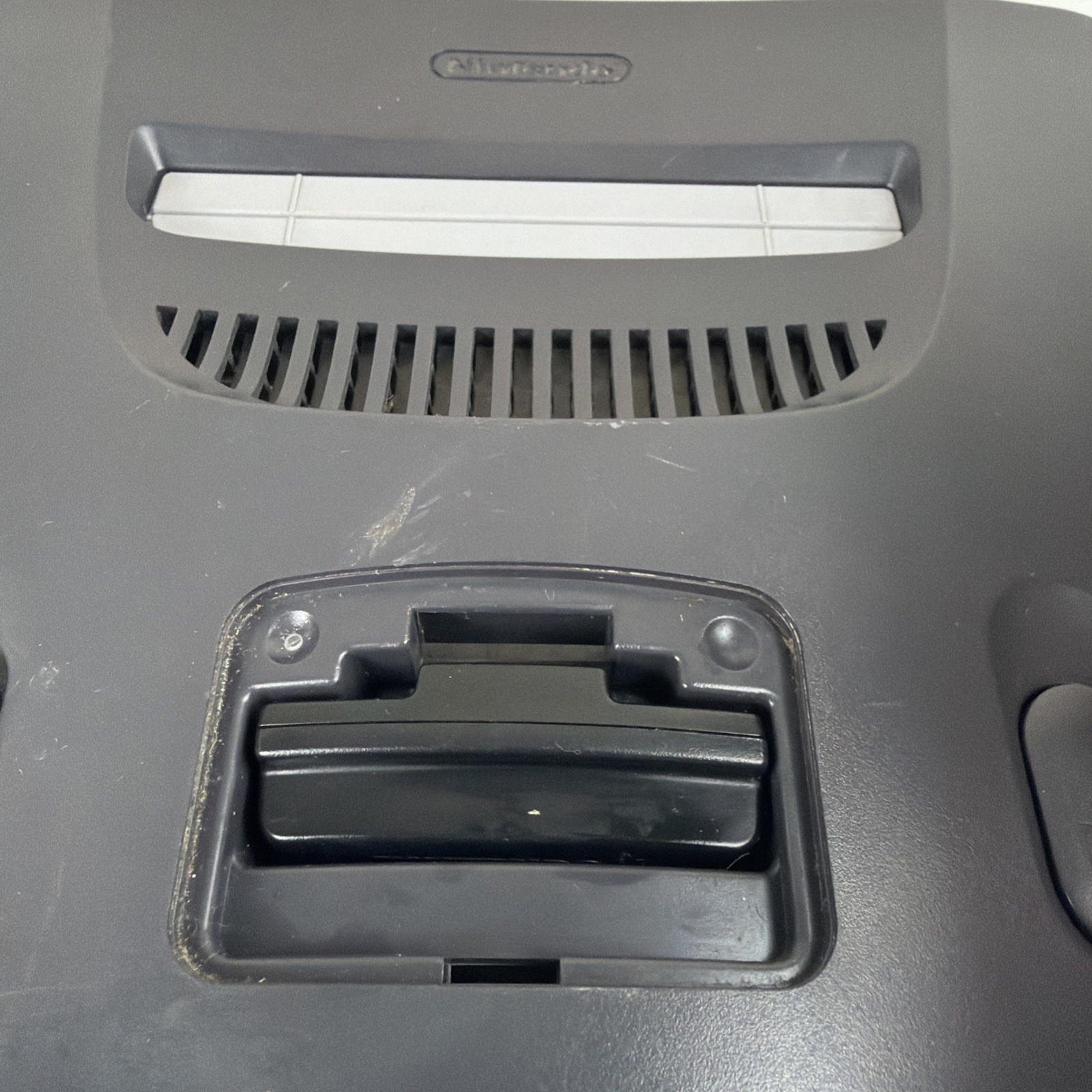 Nintendo 64 Console ONLY – NUS-001 (USA) – Charcoal Tested Working W/ Jumper Pak