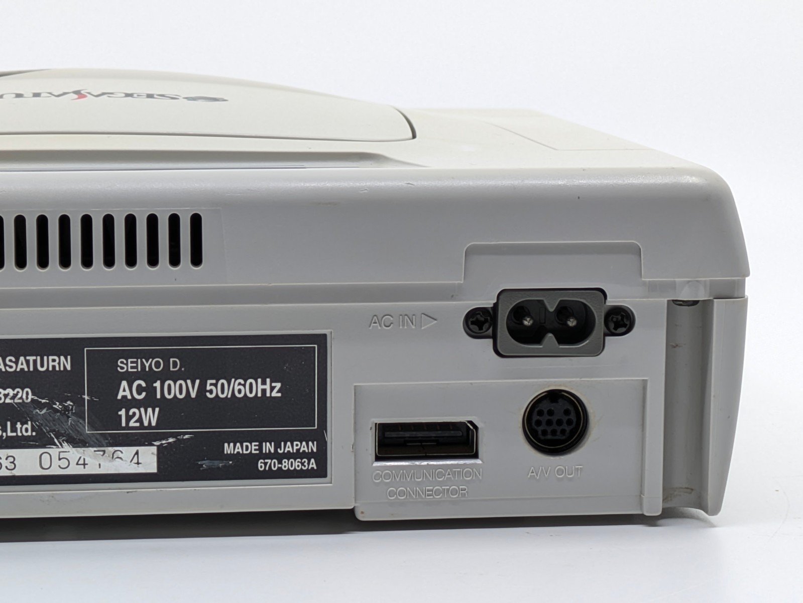 Sega Saturn White HST-3220 NTSC-J Tested w Controller + Touge King the Spirits 2
