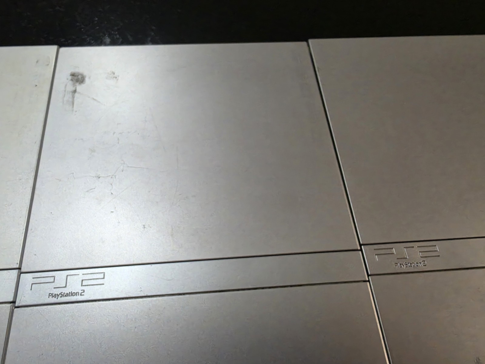 Sony PlayStation 2 PS2 Slim Silver Console Complete. Tested Working Read