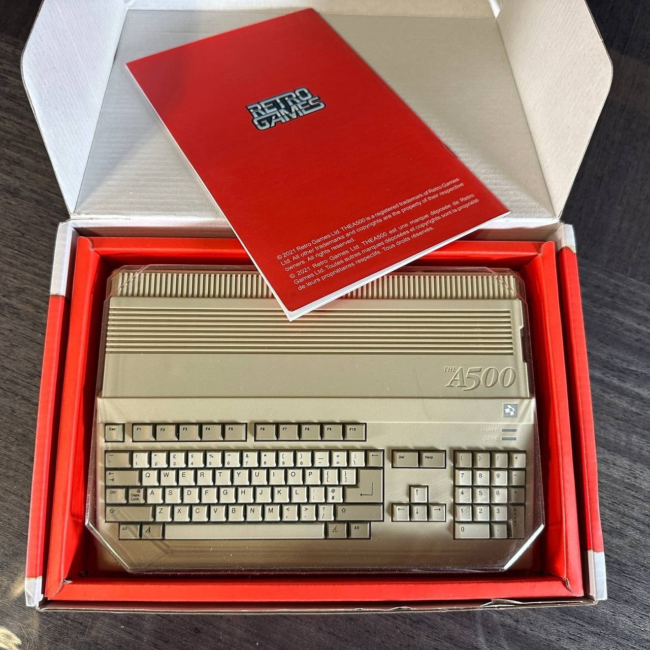 EU Amiga 500 The A500 Mini 25 Retro Games HDMI Console Edition 2022 Collectible
