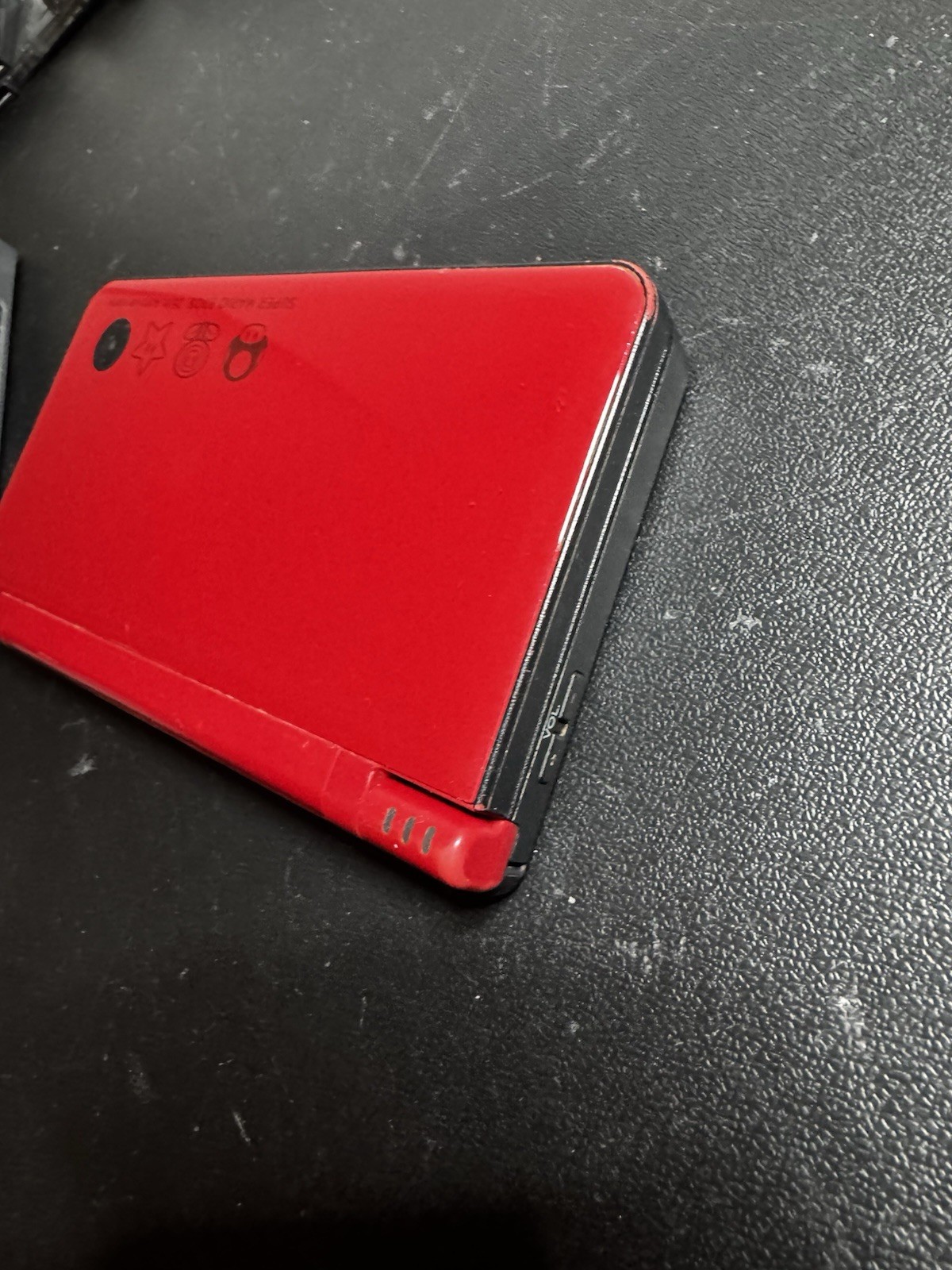 Nintendo DSi XL Super Mario 25th Anniversary Red W/ Charger Mario Kart Tested