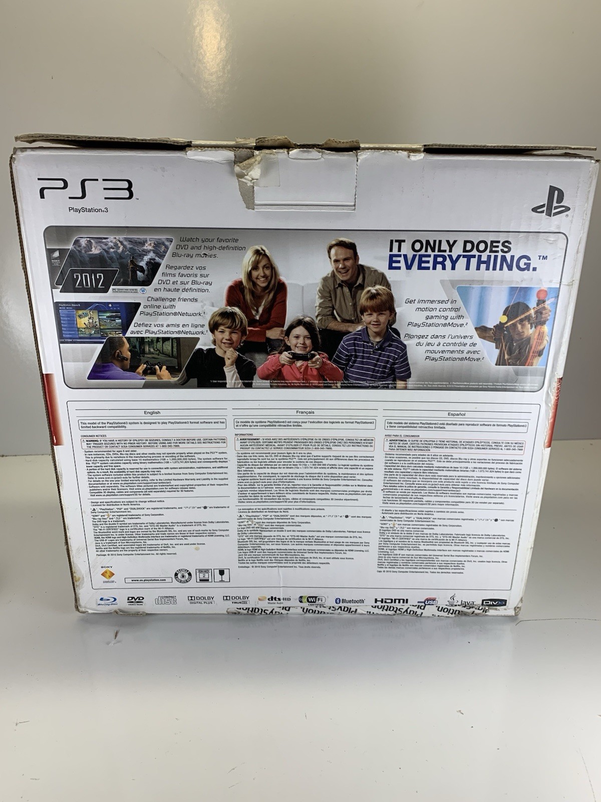 Sony PlayStation 3 PS3 Slim 160GB CECH-2501A Console Bundle w/ Original Box