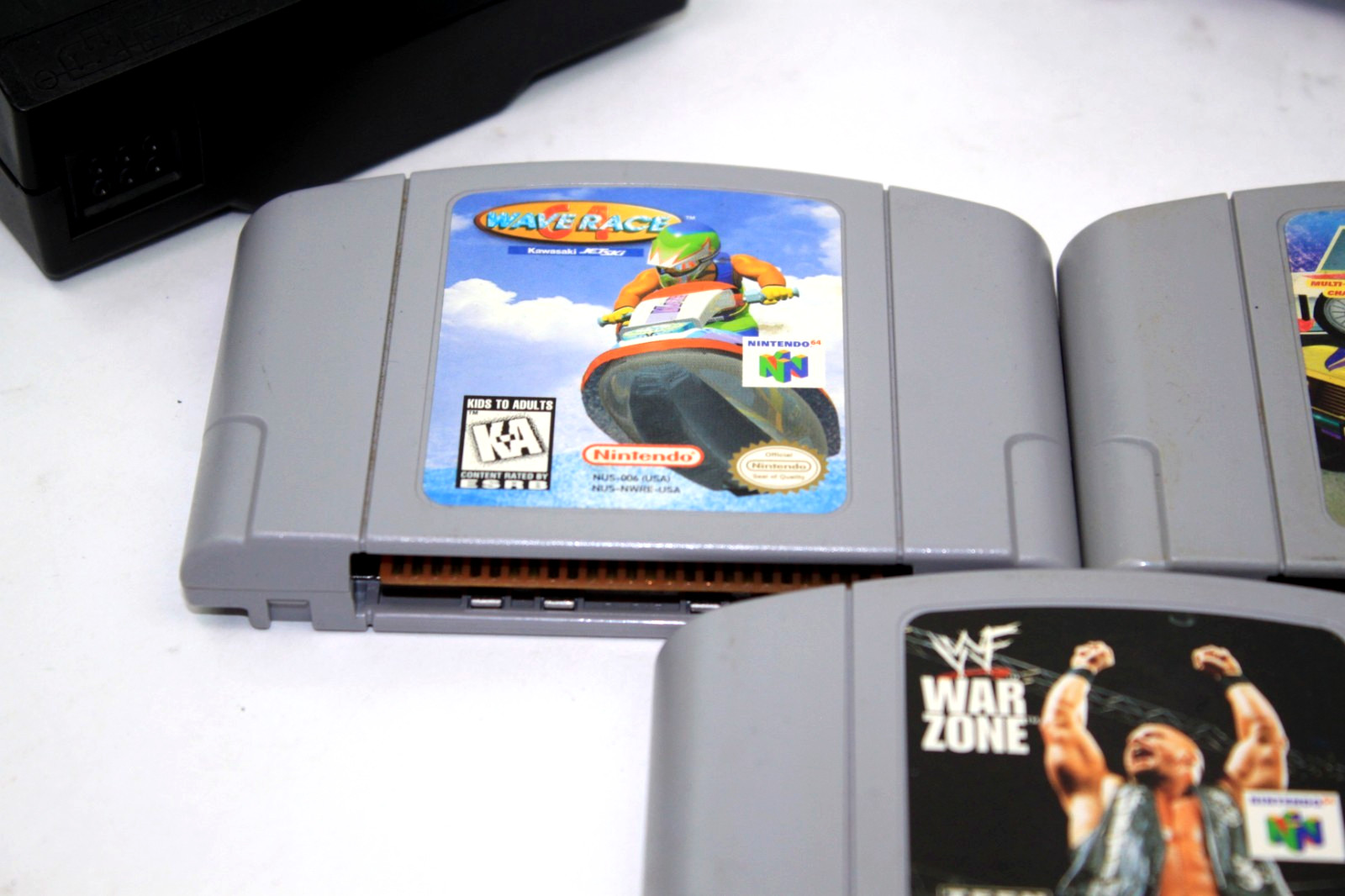 Nintendo 64 N64 Console NUS-001 w/ 3 Games Wave Race – MRC – WF War Zone