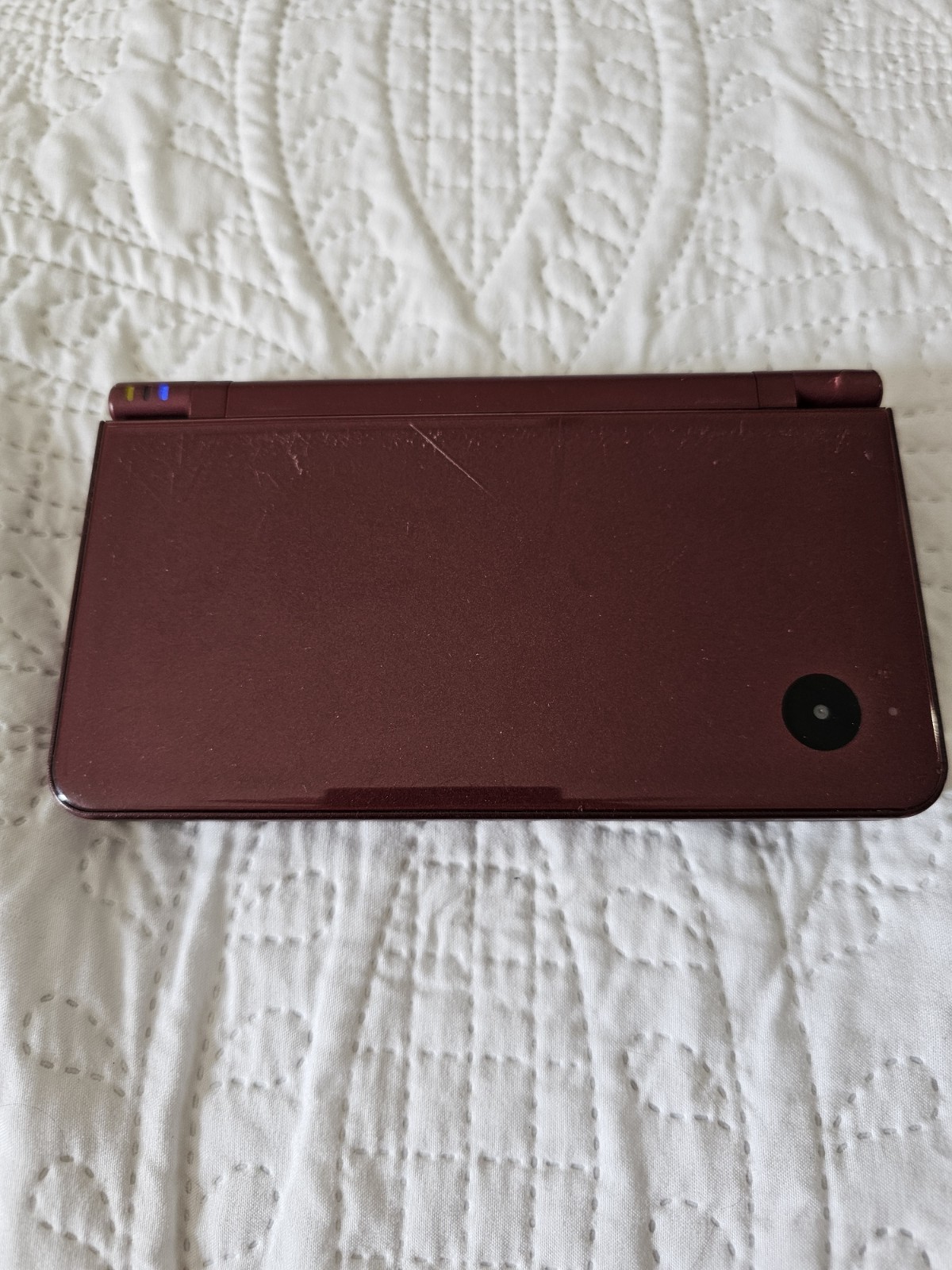 USA Nintendo Dsi XL Burgundy 10 Games Tested And Working! No Charger & Stylist.
