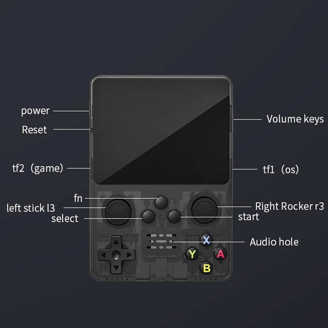 R36S Retro Handheld Video Game Console Linux System 3.5 Inch IPS Screen 128GB