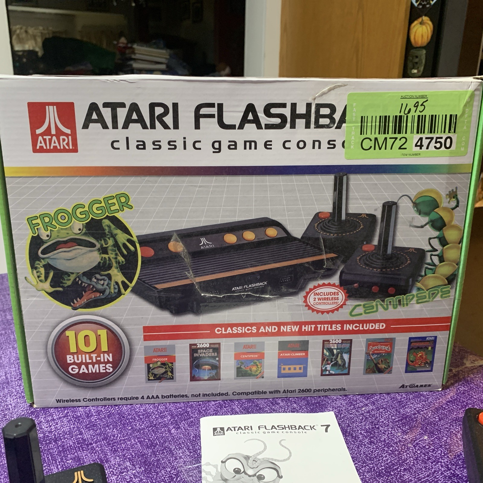 Atari Flashback 7 Classic Game Console 101 Built-in Games Wireless Controllers