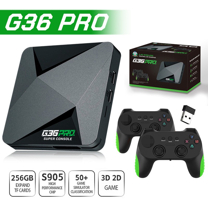 Wireless 2.4G Retro Gaming Handle Console TV Box Built-In 120000+ Video Games