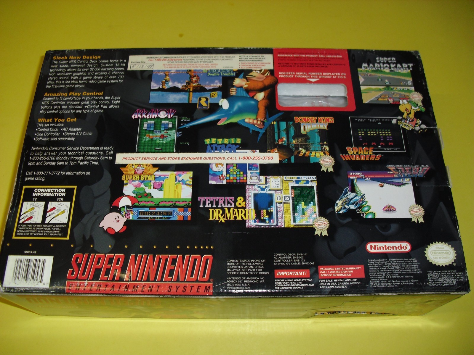 Super NES Control Deck Yoshi’s Island system complete in box w/o game! SNES