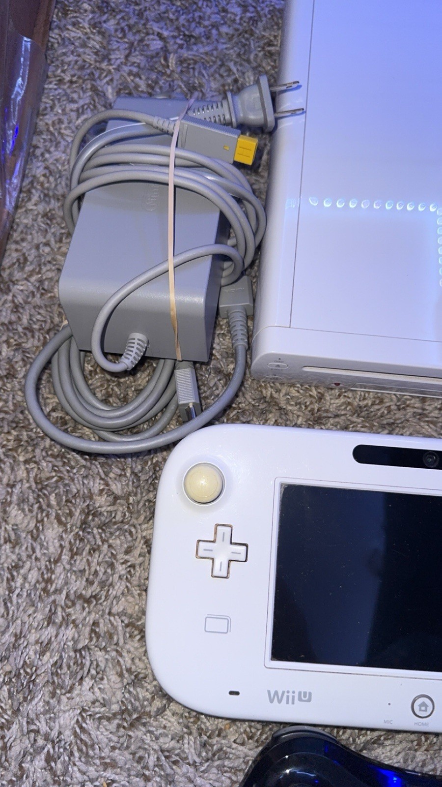 Nintendo Wii U WUP-001(02) 8GB White Console System Bundle Tested Working
