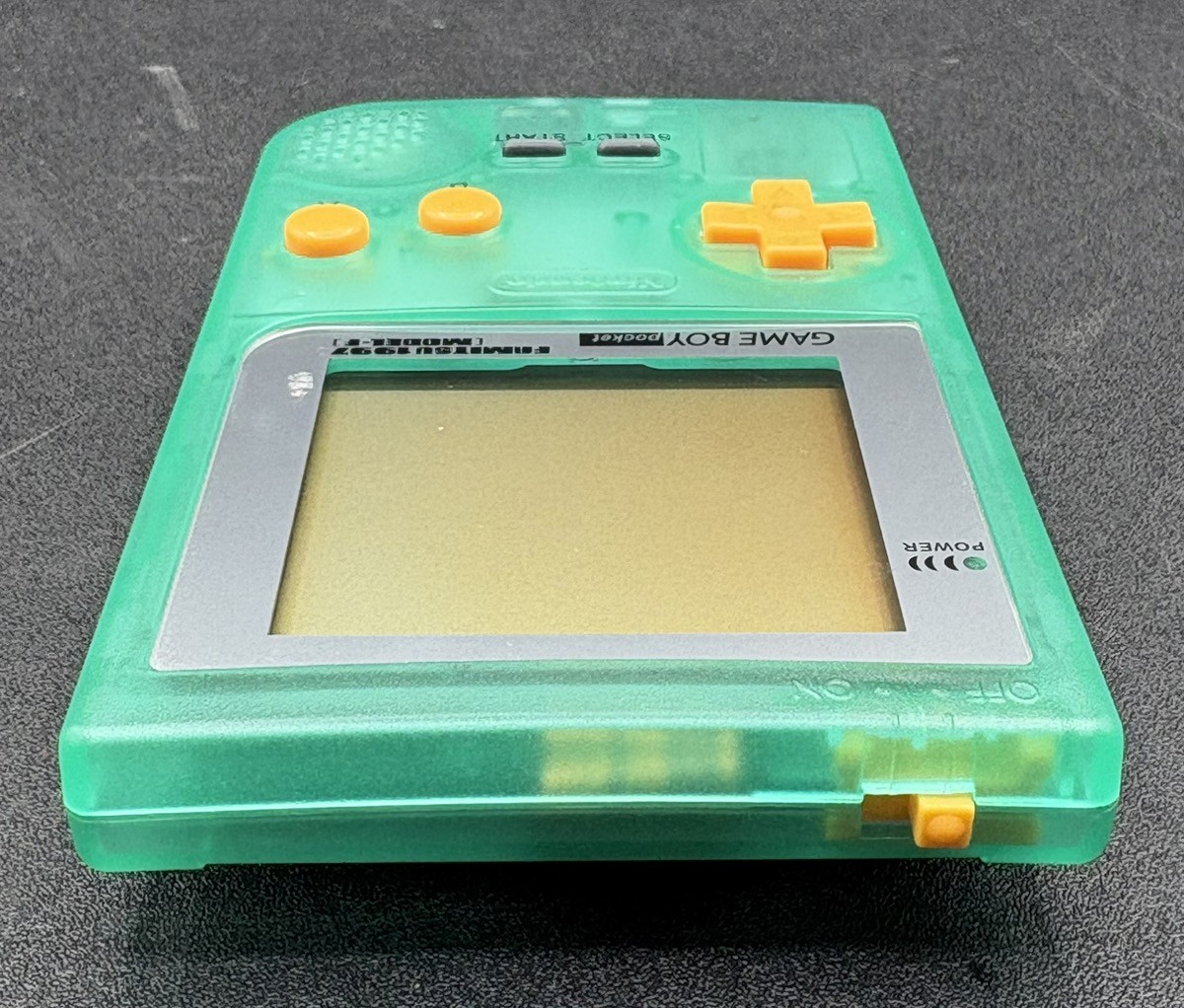 NINTENDO GAMEBOY POCKET FAMITSU 1997 MODEL-F CLEAR GREEN MGB-001 (MVP038770)