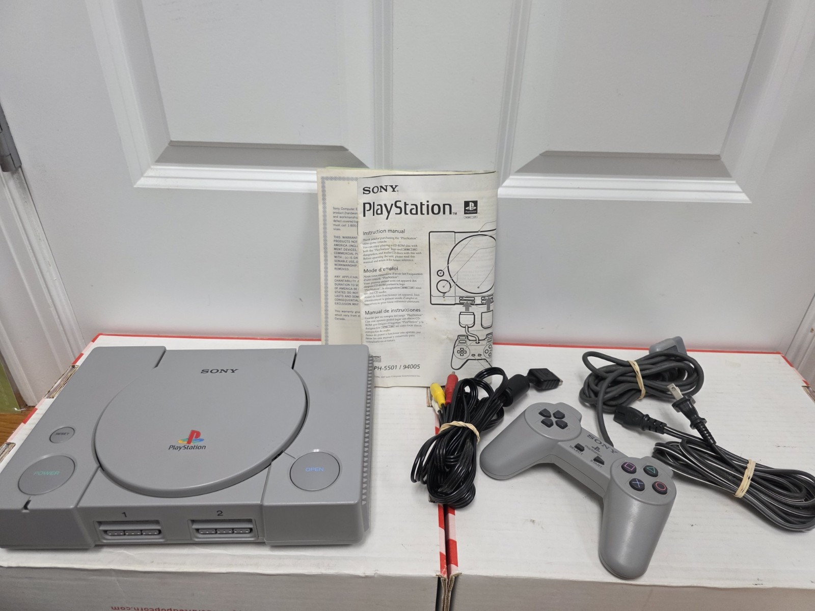 Sony Playstation Console PS1 SCPH-5501 System Complete in Box CIB Tested – NICE