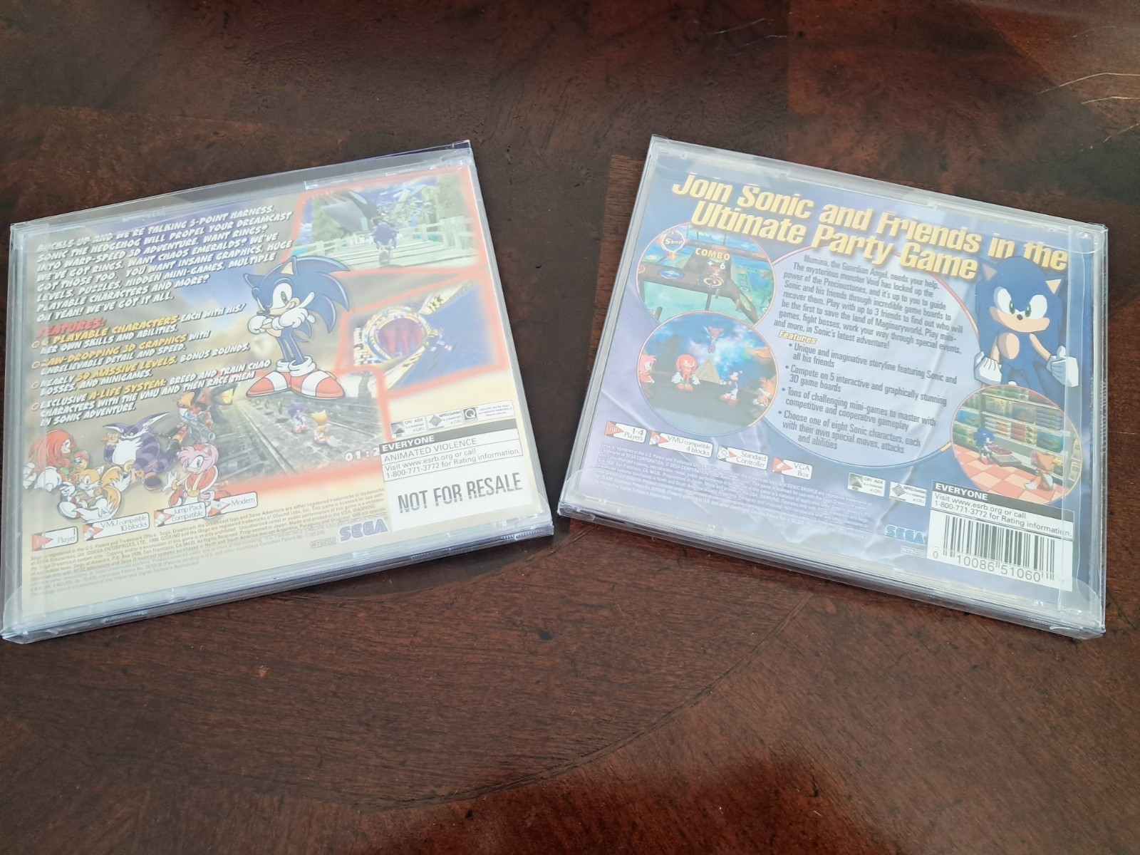 Sonic Two Game SEGA Dreamcast Bundle, 2001, Near-Complete, Very Good, Rare