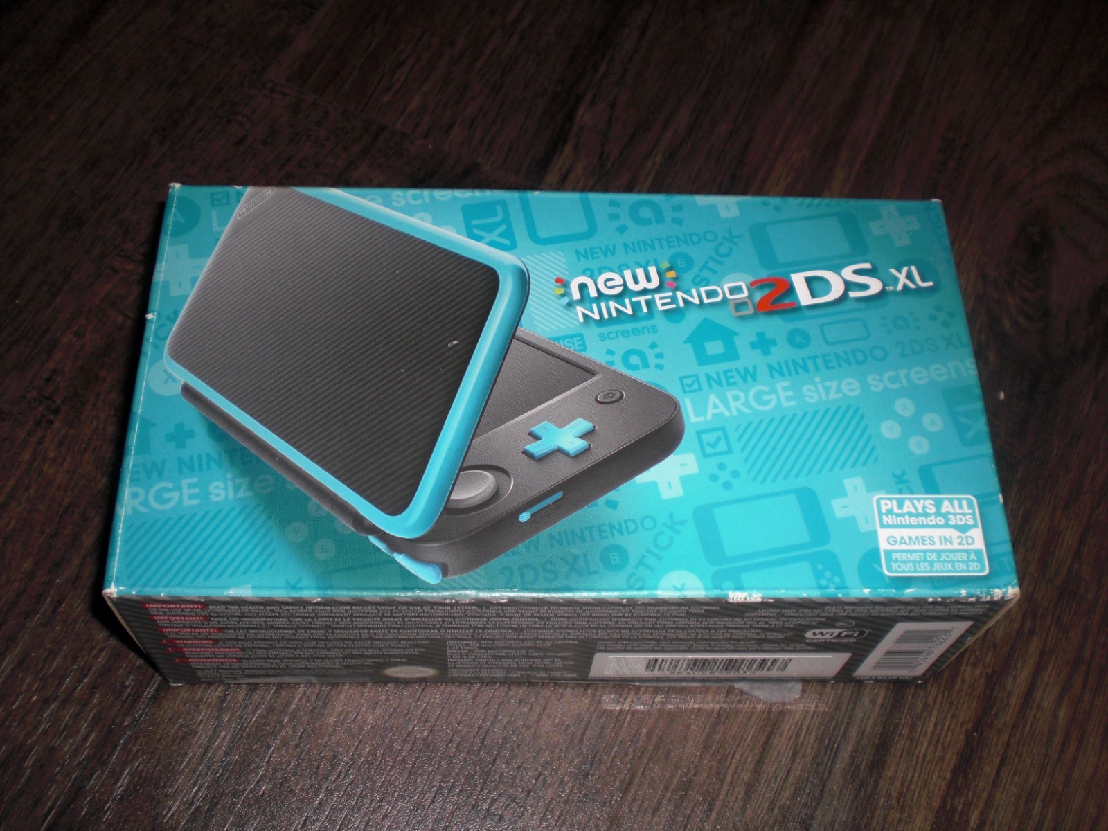 BRAND NEW Nintendo 2DS XL Console System Black Turquoise Blue SEALED NIB BOX