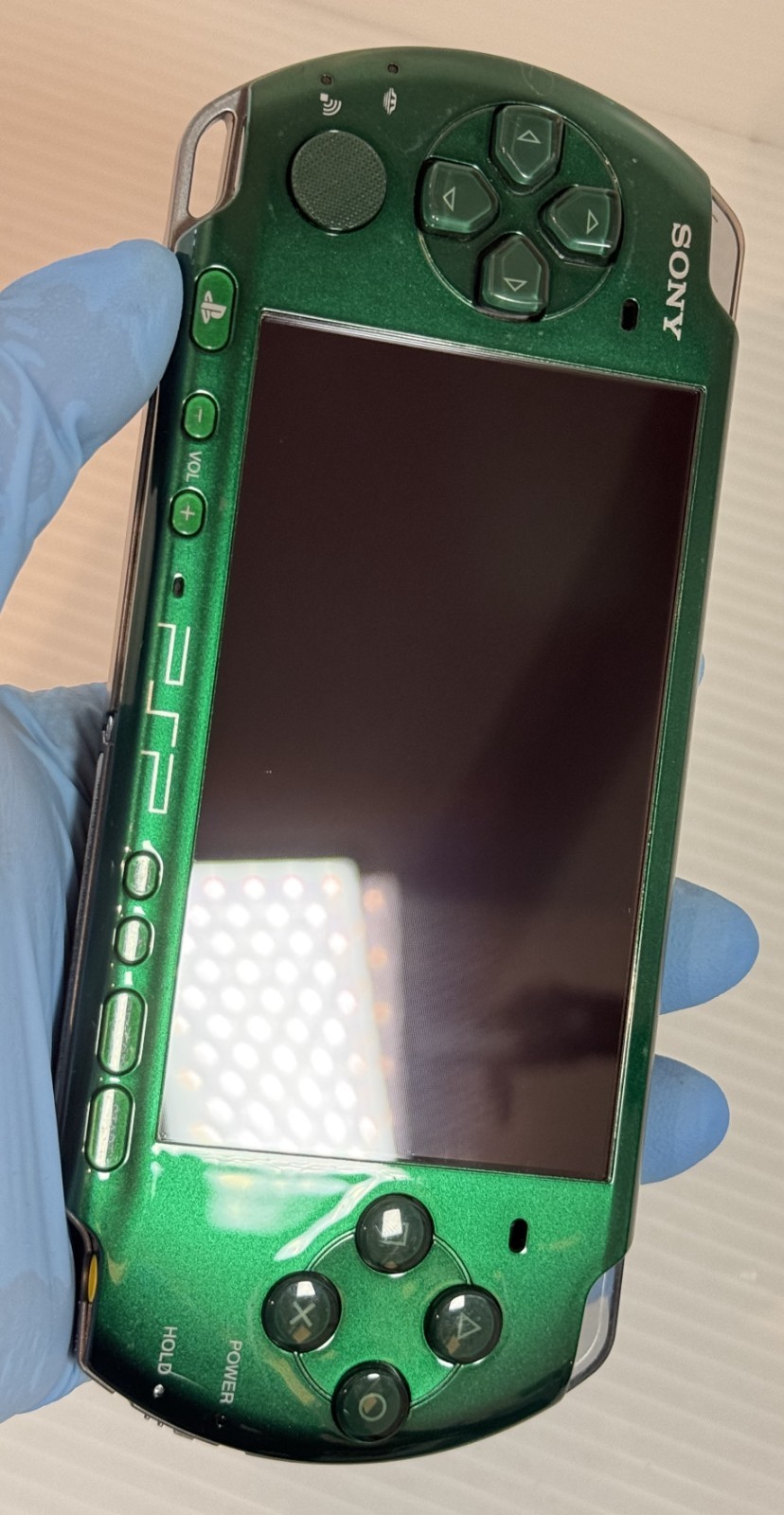 Sony PSP-3000 Console Green Rare Color Region free w/Adapter – Mint