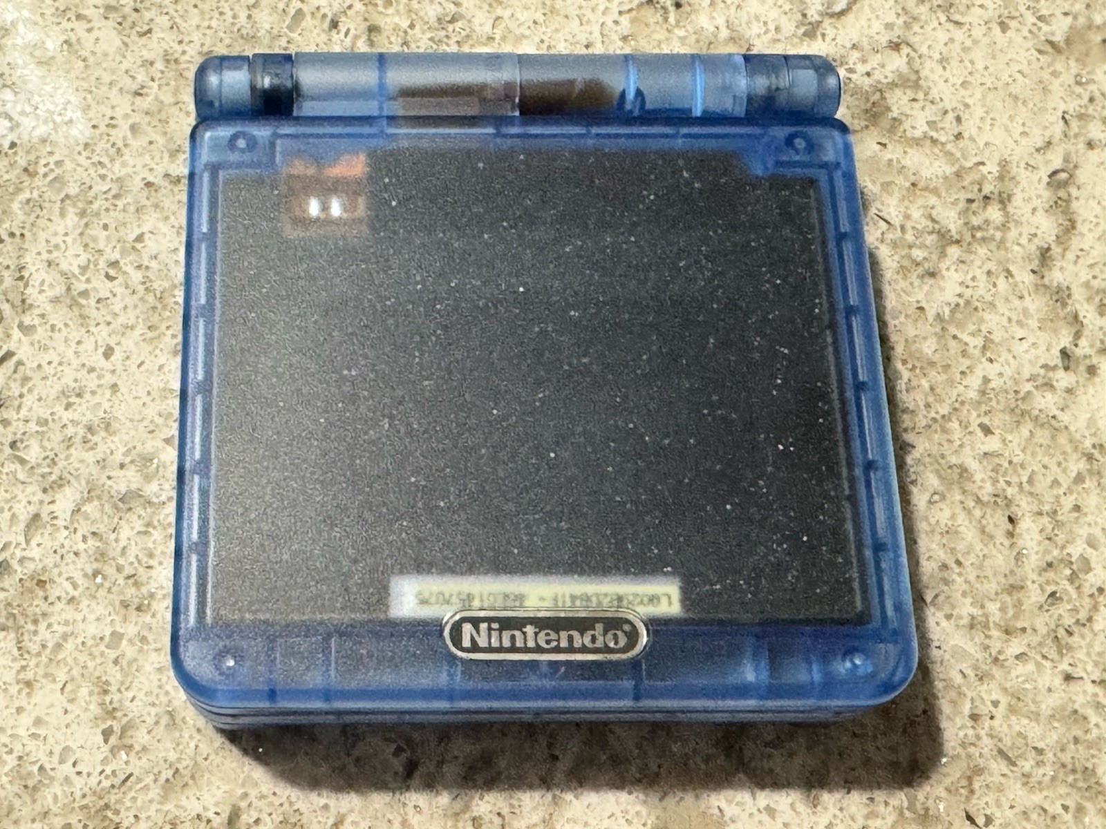 Nintendo Gameboy Advance GBA SP Handheld System Console Clear Blue AGS-001
