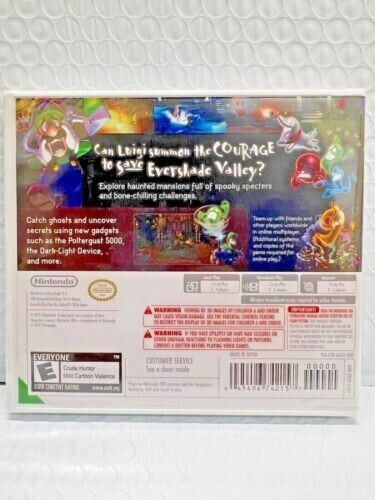 Luigi’s Mansion & Dark Moon 3DS Brand New Game Bundle (2018 Action/Adventure)