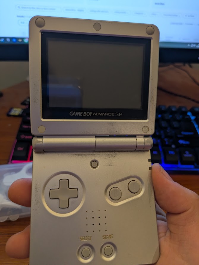 Nintendo Game Boy Advance SP Handheld System – Silver