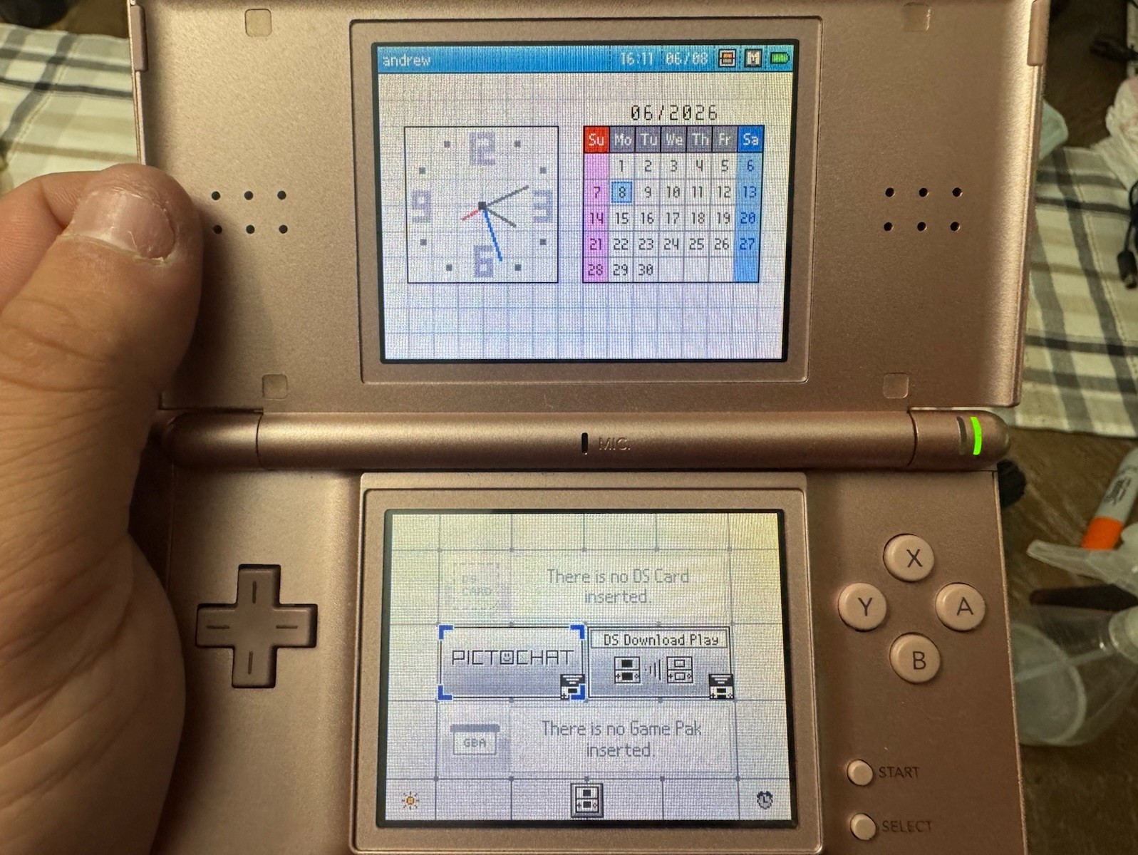 Nintendo DS Lite – Metallic Rose Nintendogs Special Edition