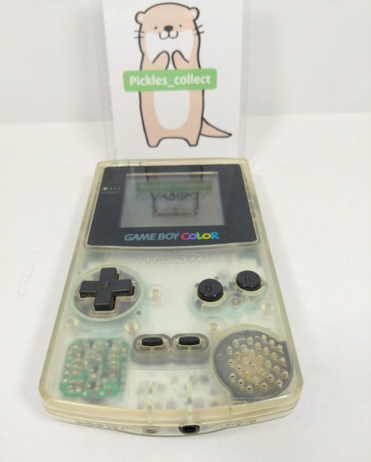 Nintendo CGB-001 Game Boy Color Clear Console only Tested GB GBC 0327H