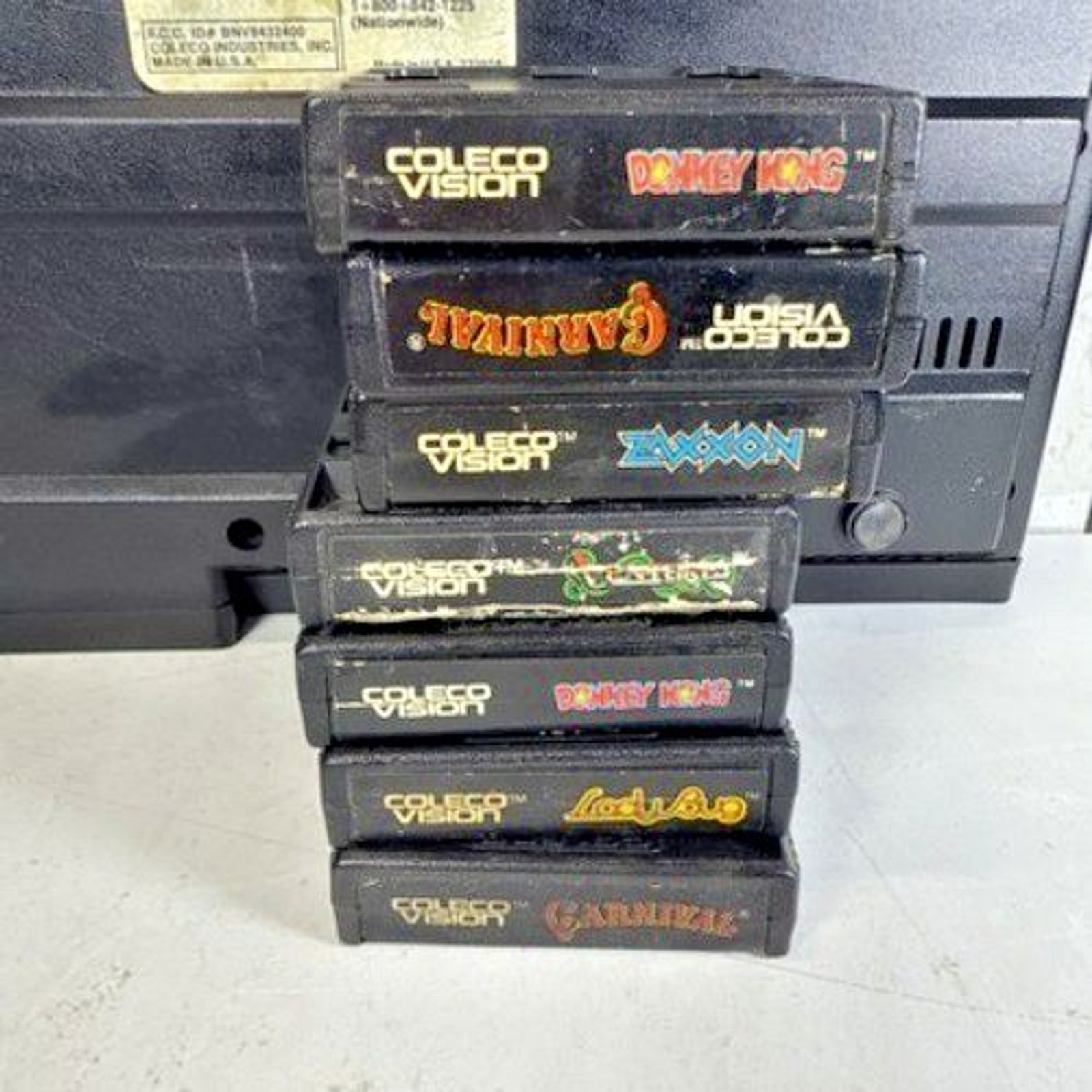 ColecoVision 2400 Console System Untested Console +7 Games (As Is Untested)