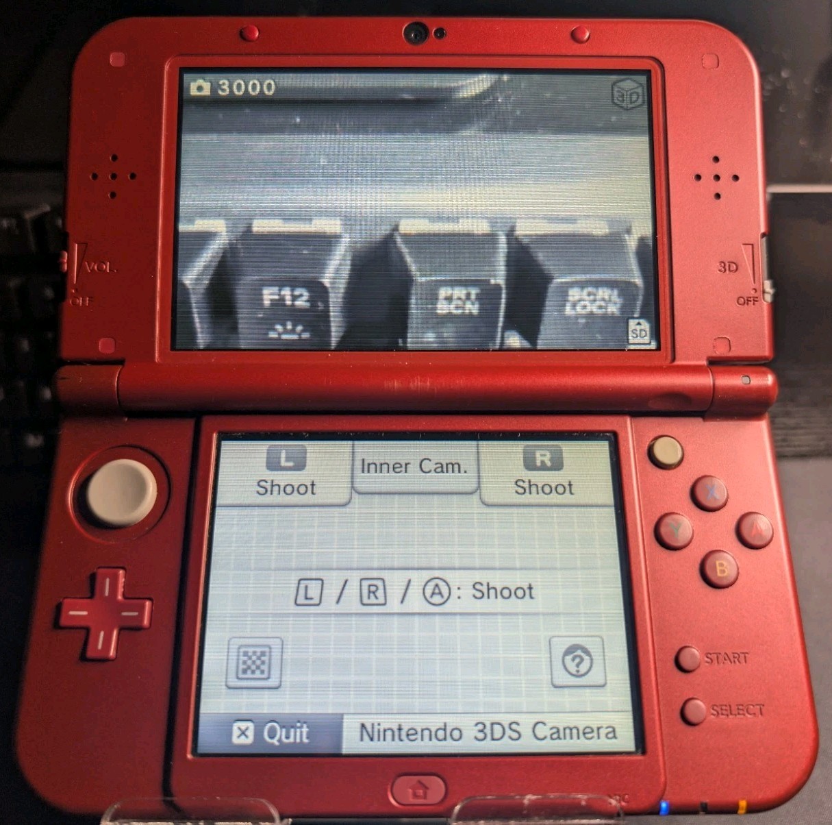 New Nintendo 3dsXL Red USB-C Port Installed & 256gb SD card