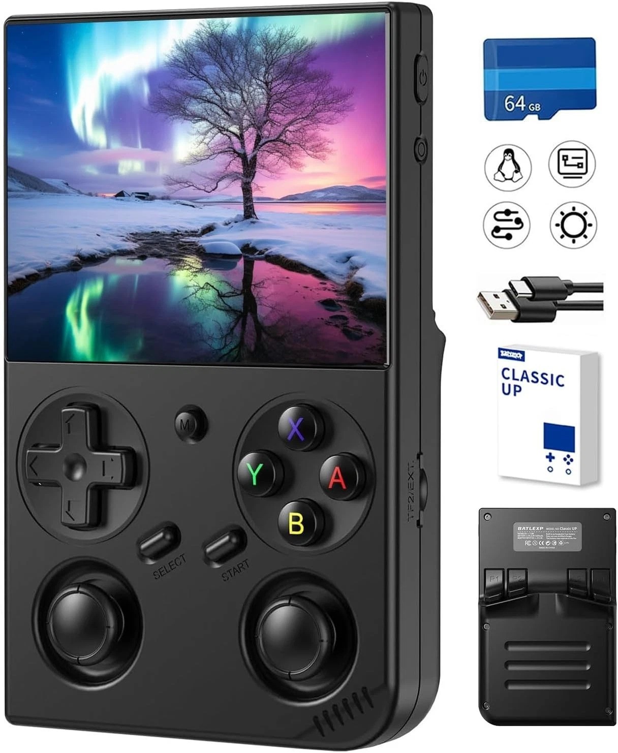 Handheld Gaming Delight: Retro Console with 3.5» IPS & 5G WiFi Connectivity