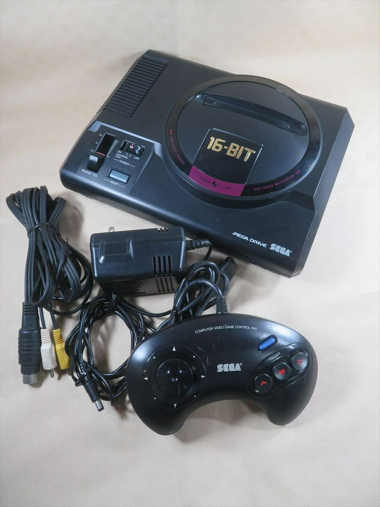 Sega Mega drive genesis Console MD controller Japan model working game tested jp