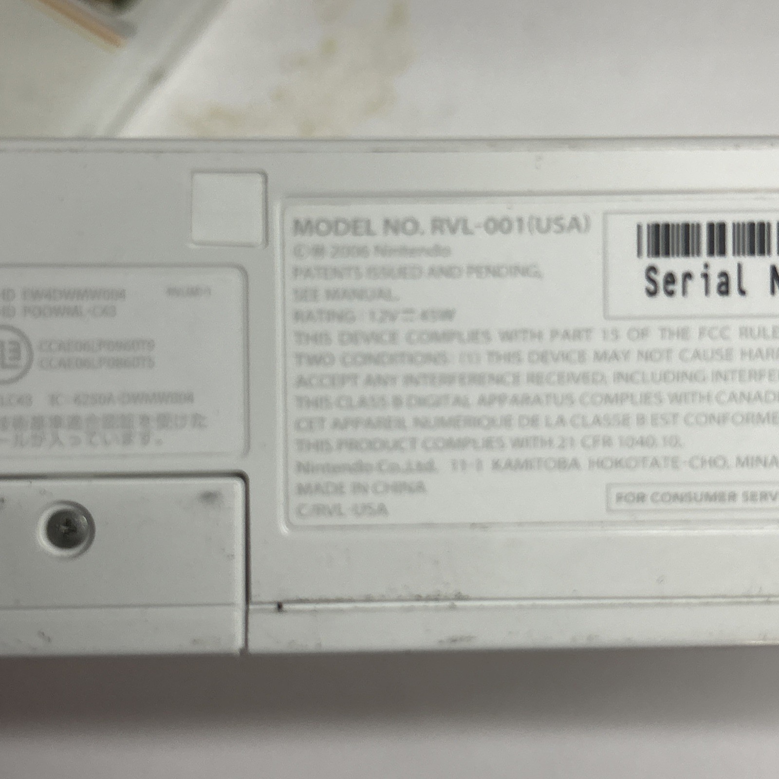 Nintendo Wii White Console Only RVL-001 Gamecube Compatible Tested. W/ Wii Play