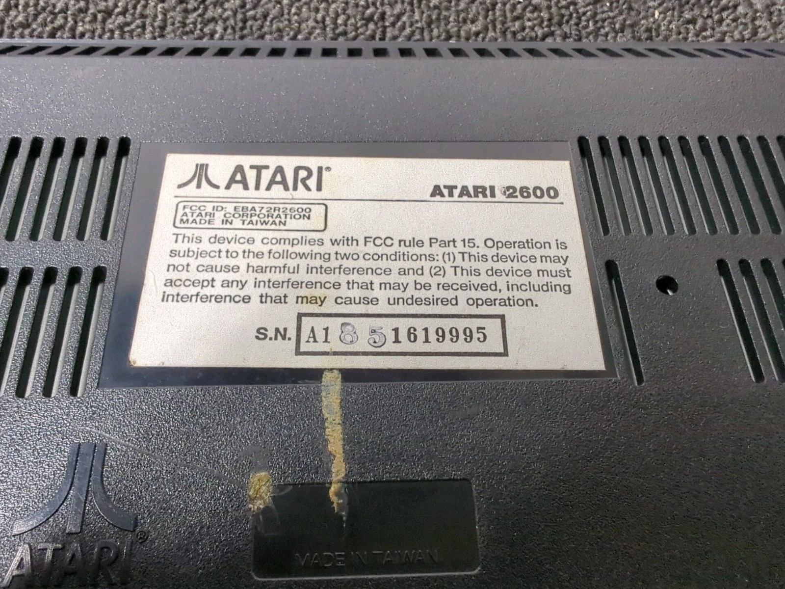 Atari 2600 Jr. Rainbow Console Bundle with 10 Games! Tested Works