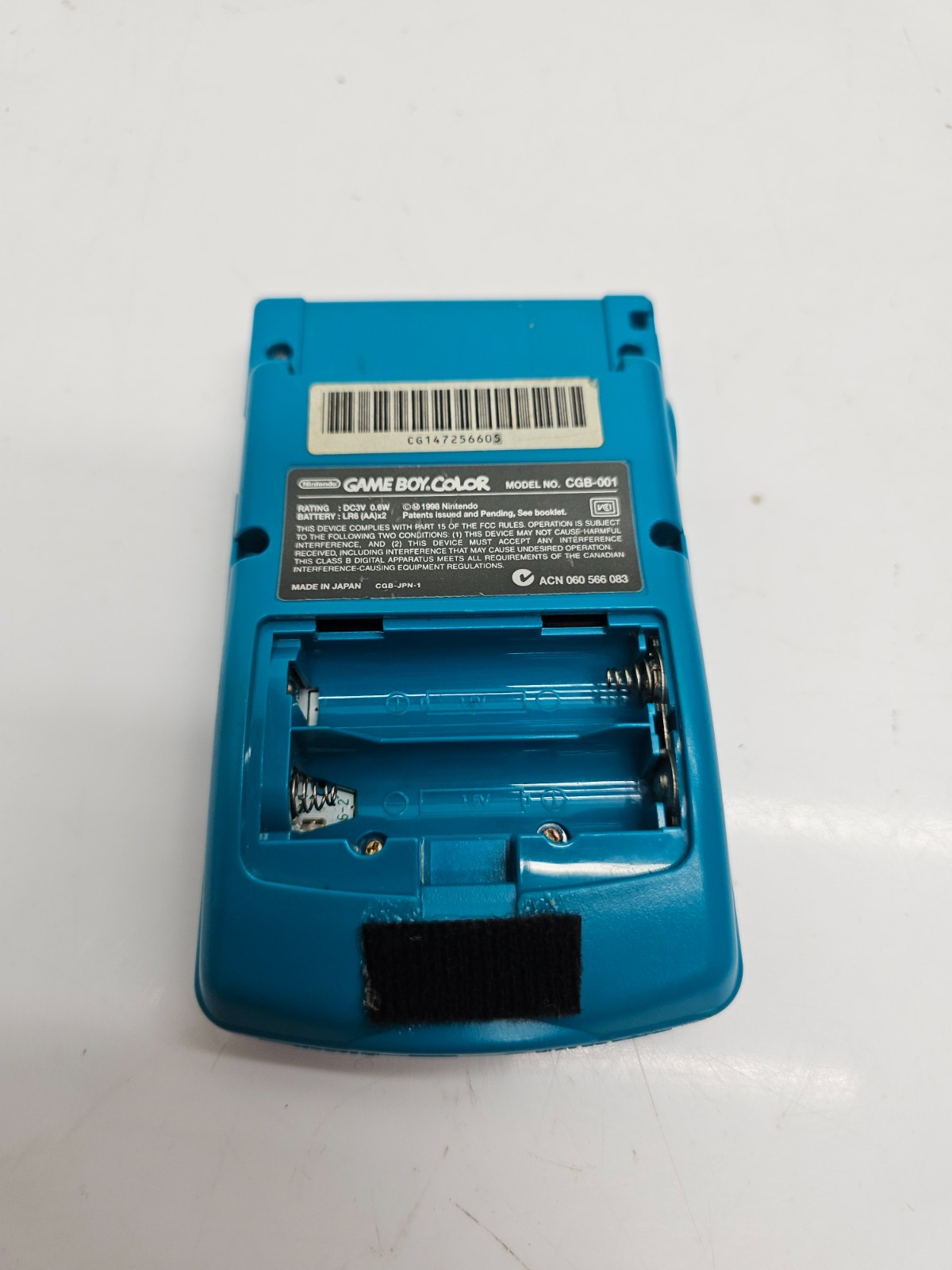 Nintendo Game Boy Color CGB-001 Teal Handheld Console Tested Works