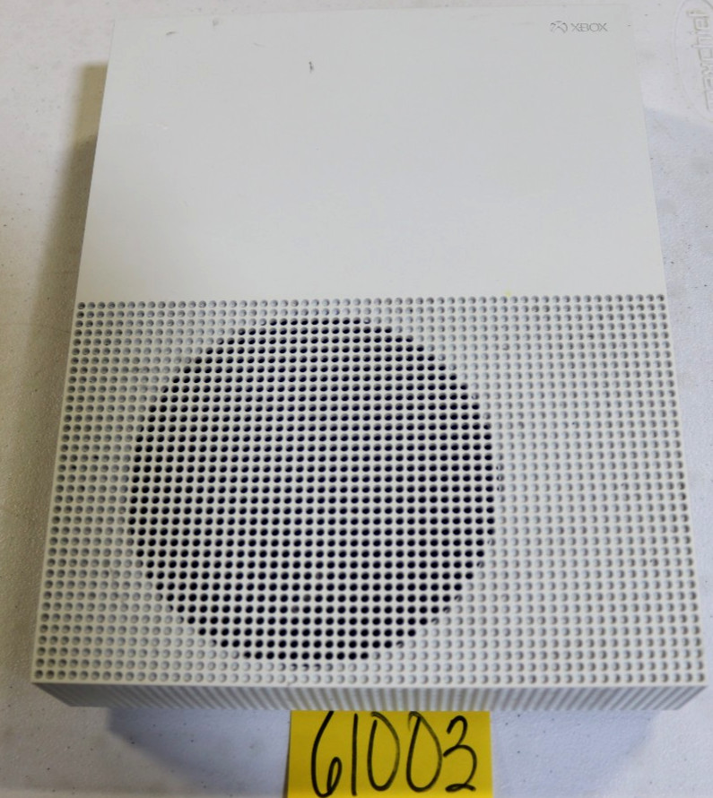 Microsoft Xbox One S 1681 Console only White TESTED AND WORKS (61003)
