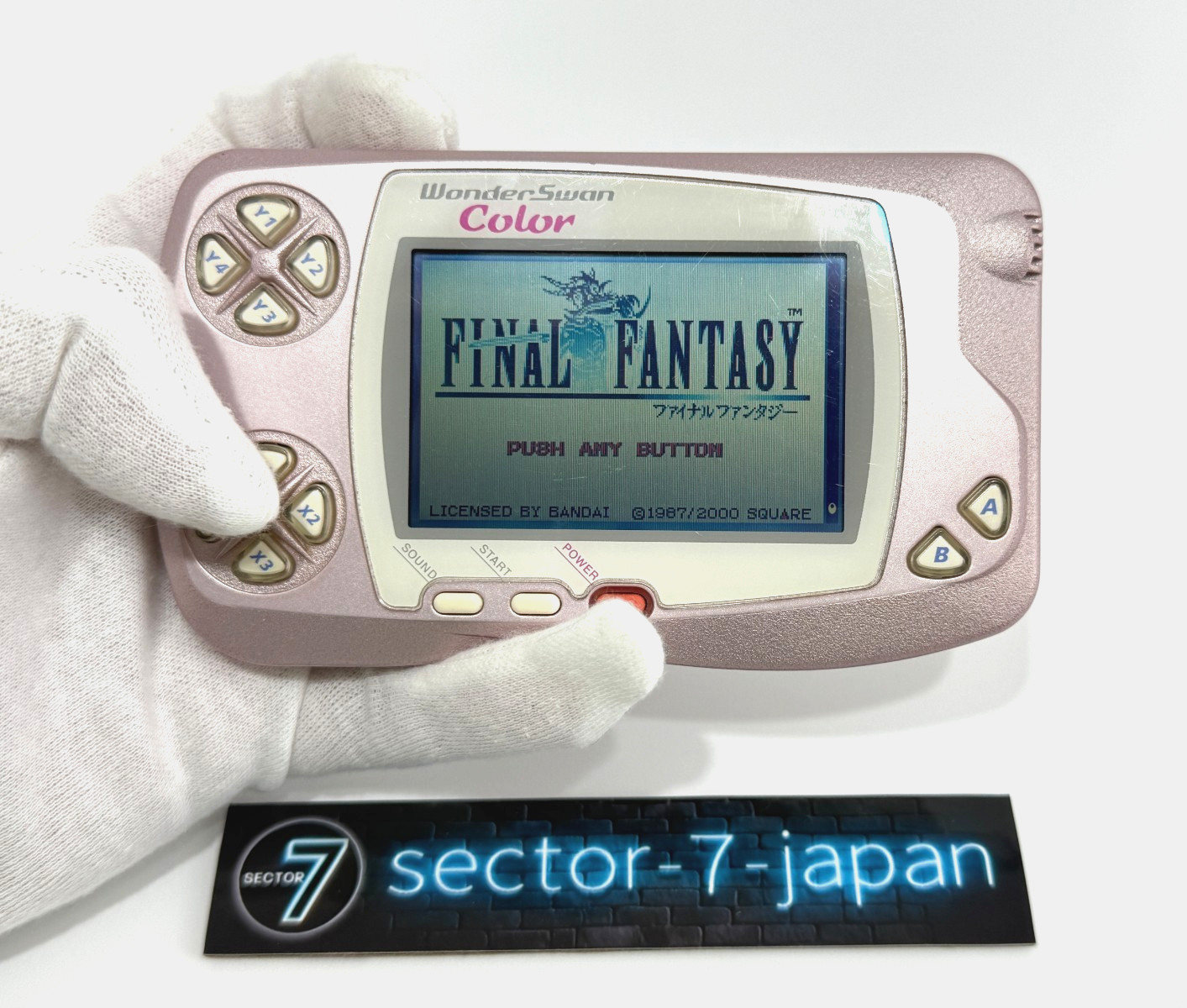 Bandai WonderSwan Color Pearl Pink WSC-001 Tested Working VG Condition From JP